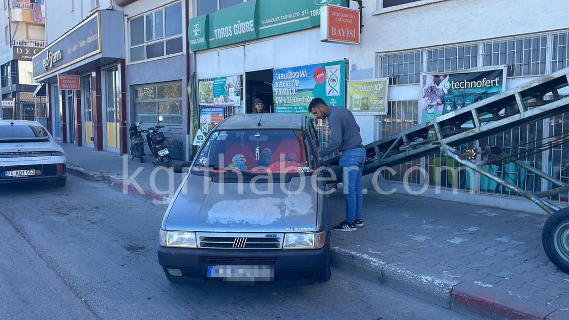 Karamanda Otomobiller Carpisti Biri Kaldirima Cikti 1 Yarali (4)