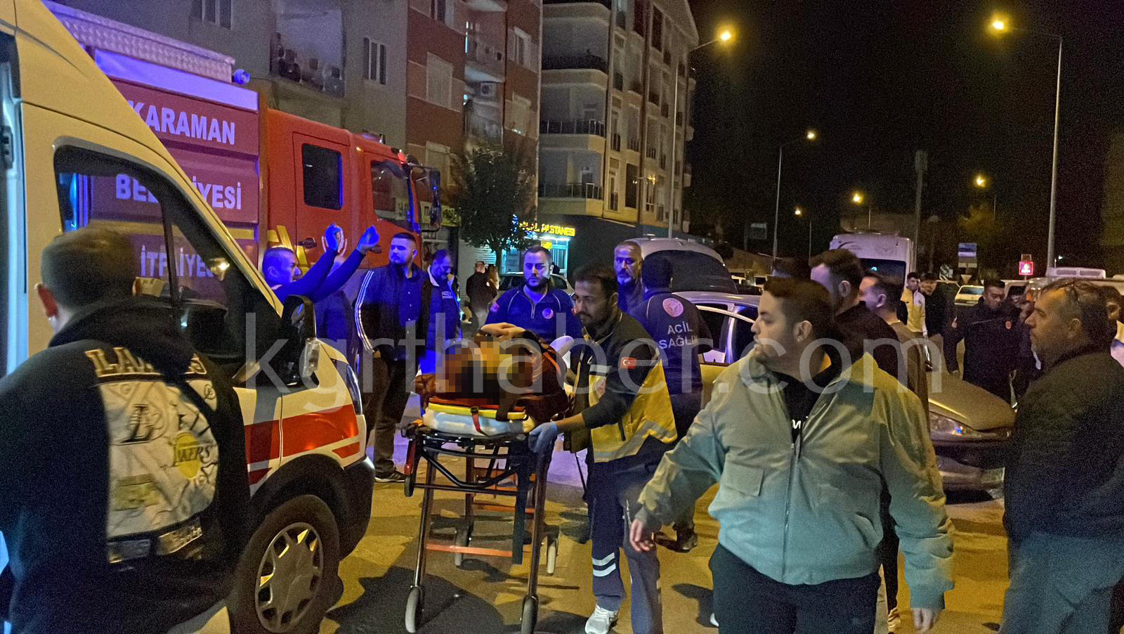 Karamanda Sikismali Kaza 2 Yarali6