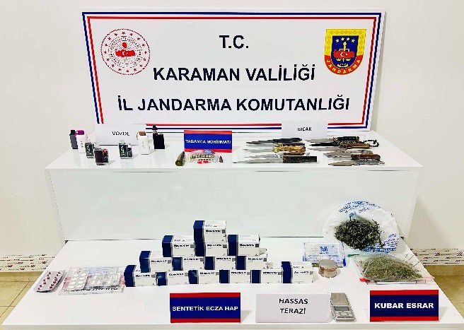 Karamanda Tarihi Eser Ve Uyusturucular Ele Gecirildi 6 Kisi Tutuklandi (5)