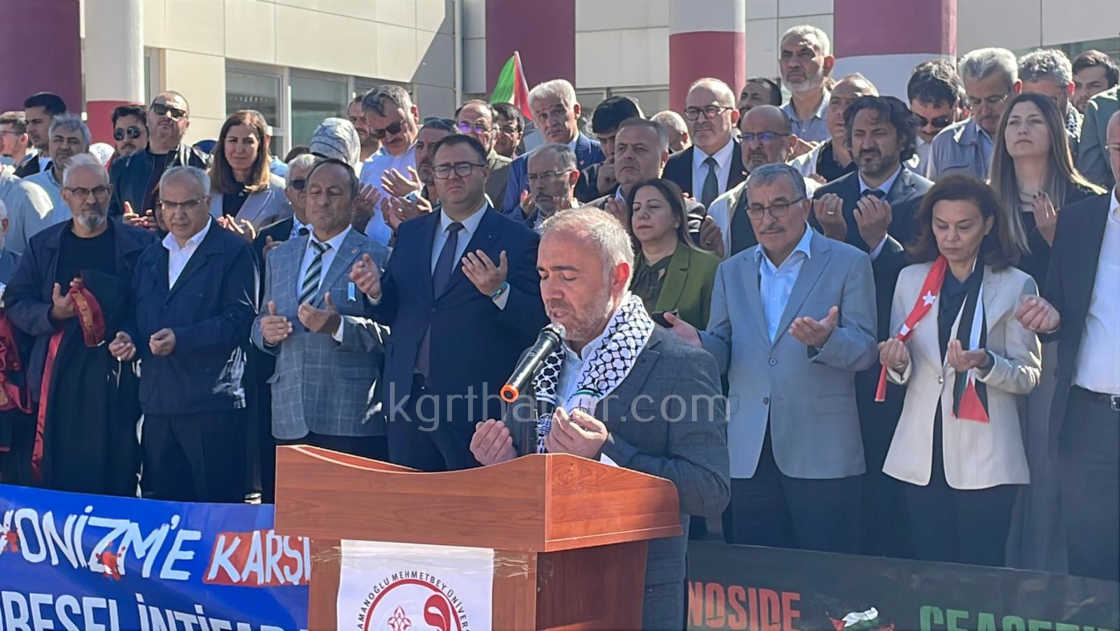 Kmude Ogrenciler Ve Akademisyenler Gazze Icin Yurudu14