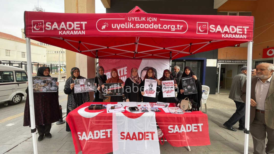 Saadet Partisi Karaman Kadin Kollari Sesimiz Sozumuz Umudumuz Var1
