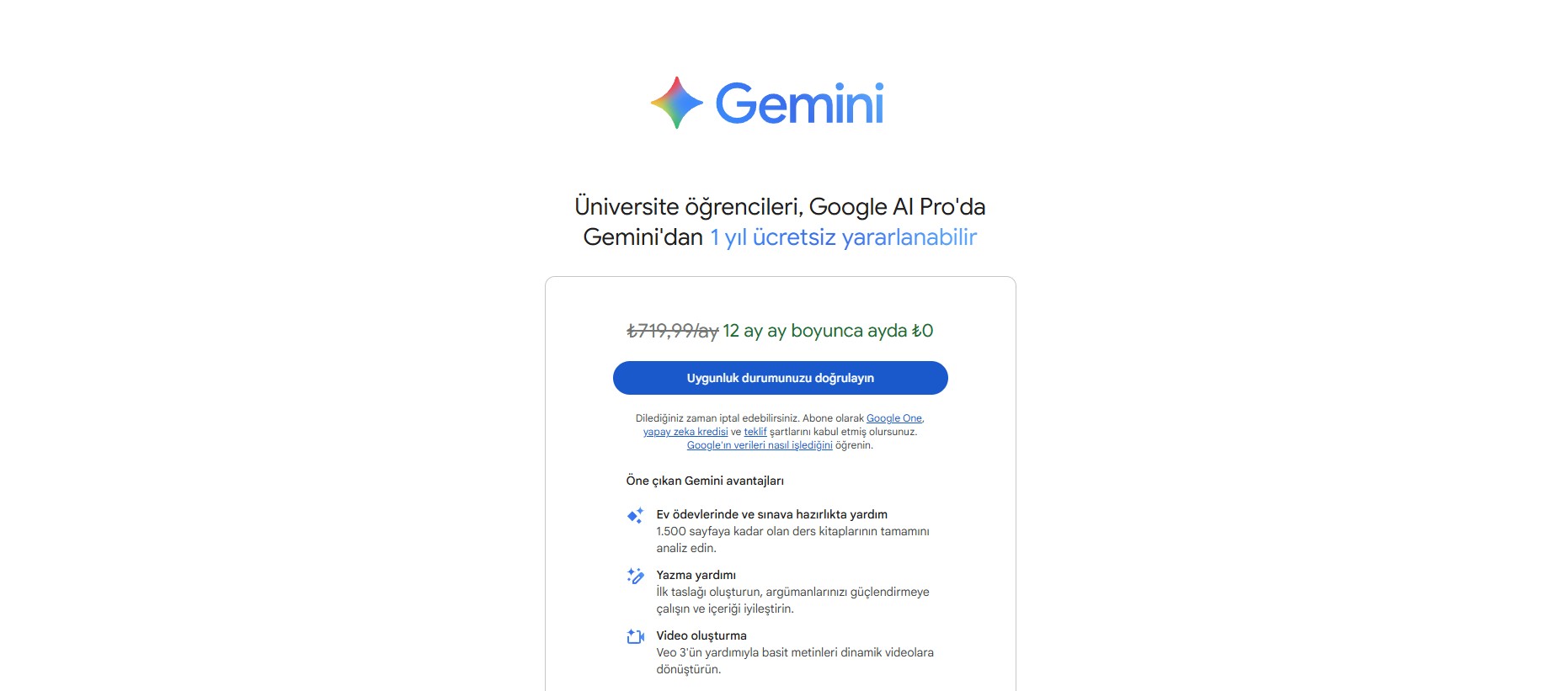 Universite Ogrencileri Mujde Google Gemini Ai Pro 1 Yil Ucretsiz (4)