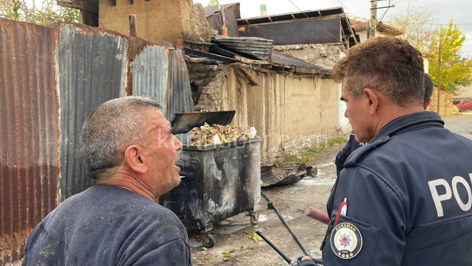 Itfaiye Kerpic Binaya Sicrayan Yangini Buyumeden Sondurdu16