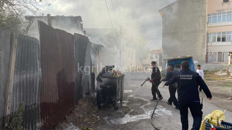 Itfaiye Kerpic Binaya Sicrayan Yangini Buyumeden Sondurdu2