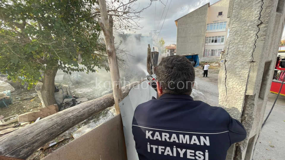 Itfaiye Kerpic Binaya Sicrayan Yangini Buyumeden Sondurdu5
