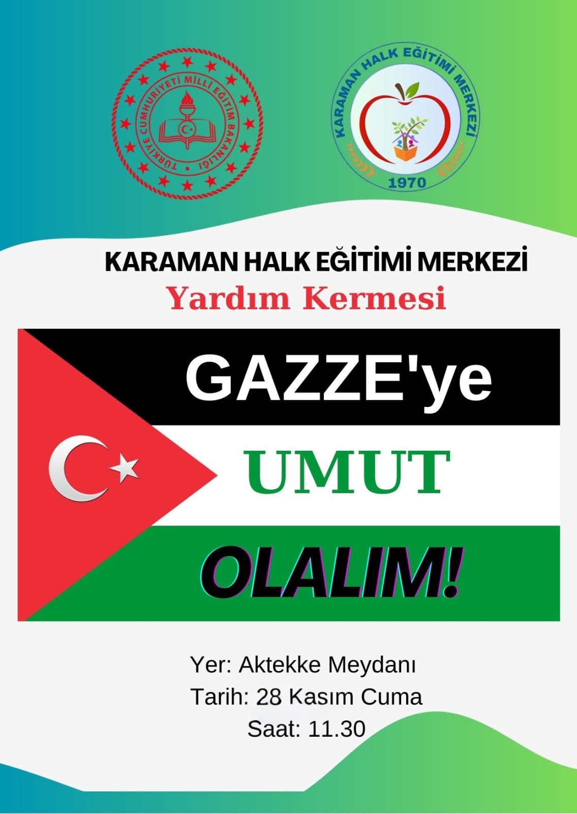 Karaman Halk Egitimi Merkezinden Gazze Icin Yardim Kermesi2