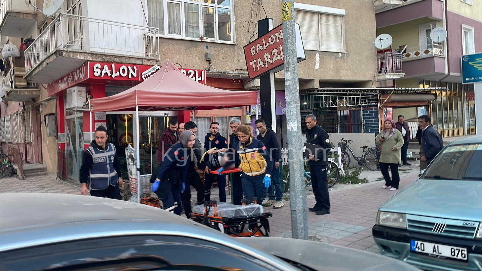 Karamanda Bisikletten Dusen Yasli Adam Yaralandi2