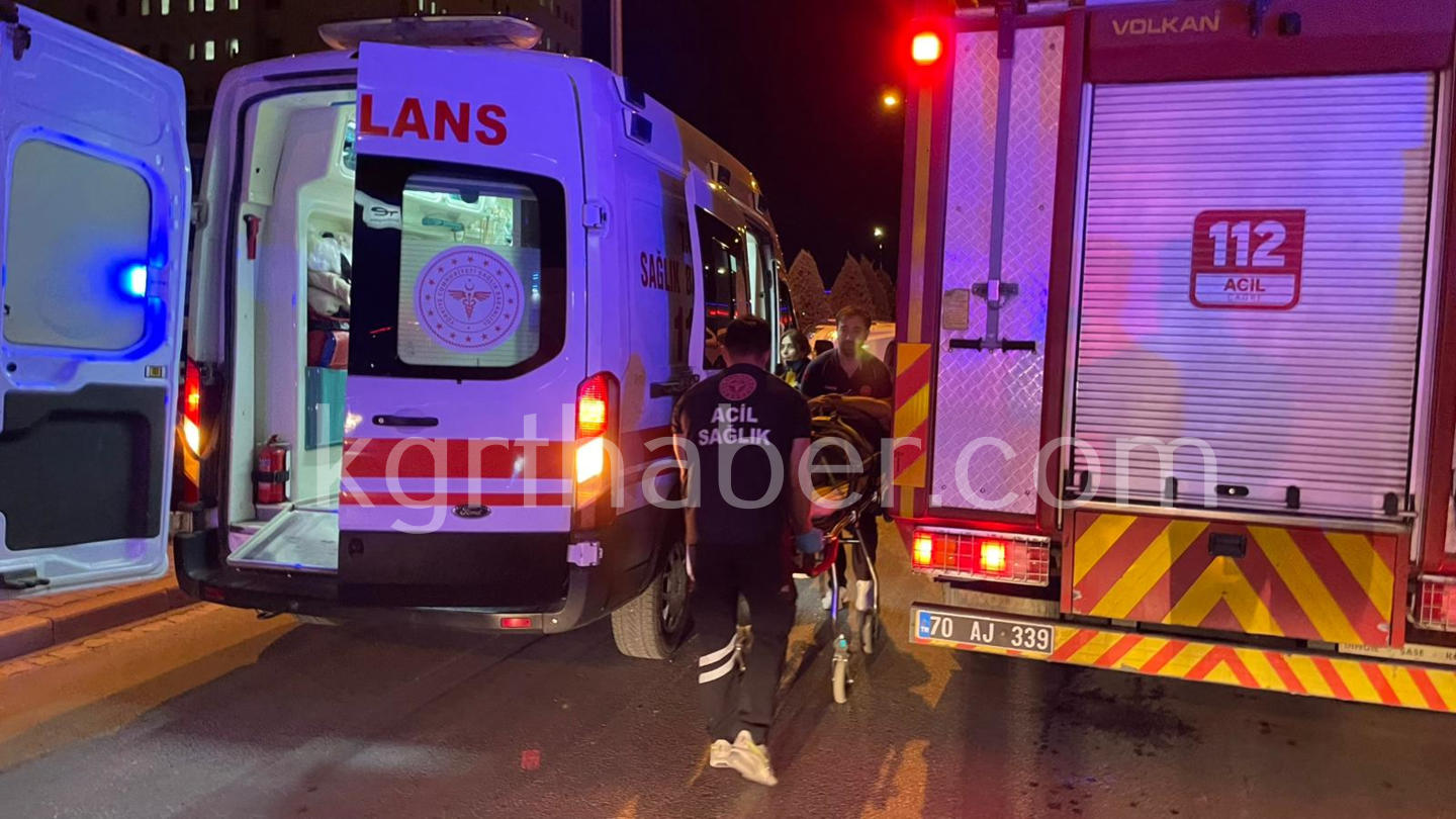 Karamanda Carpisan Suv Araclardan Biri Devrildi 2 Yarali12