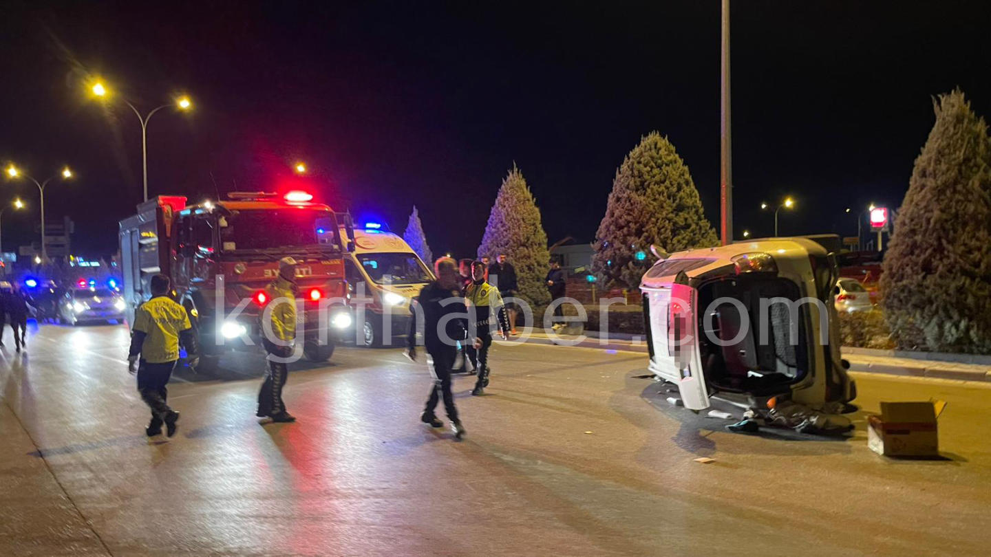 Karamanda Carpisan Suv Araclardan Biri Devrildi 2 Yarali6