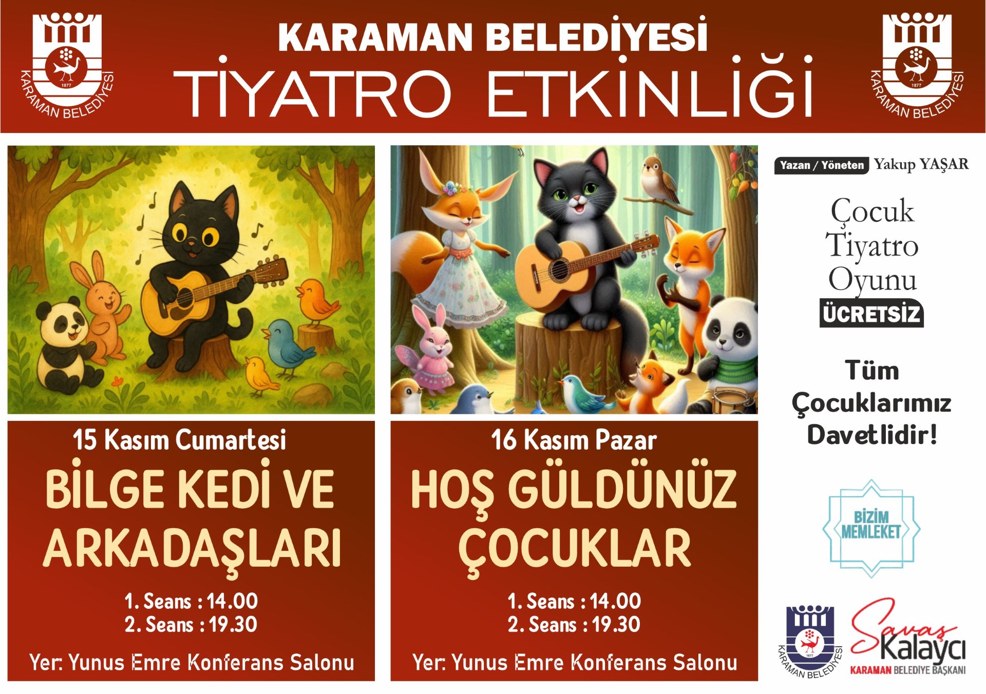 Karamanda Cocuklara Ucretsiz Tiyatro1