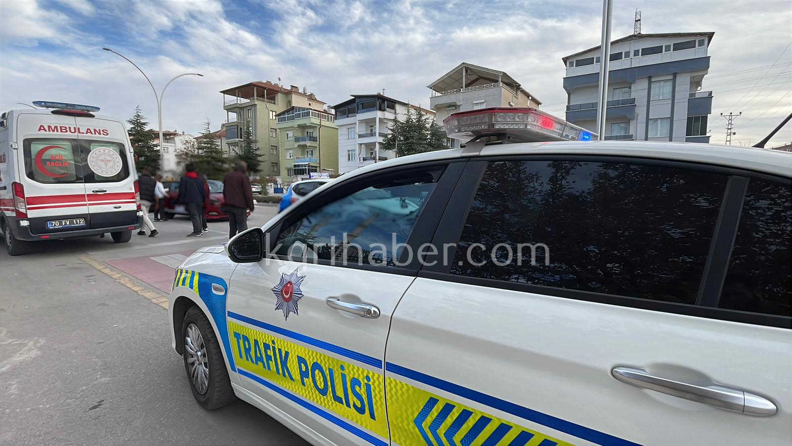 Karamanda Ehliyet Sinavi Esnasinda Zincirleme Kaza0