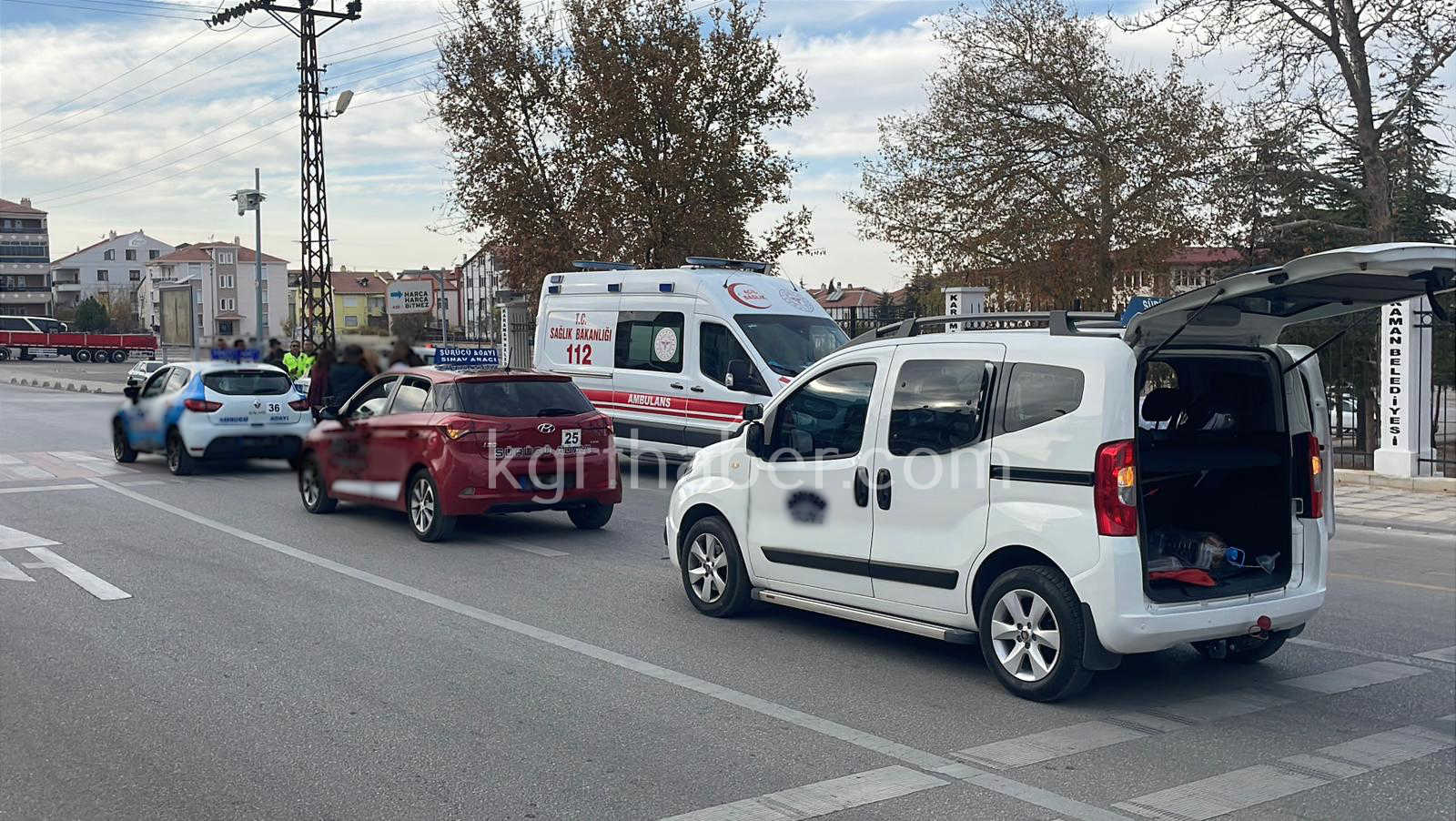 Karamanda Ehliyet Sinavi Esnasinda Zincirleme Kaza3