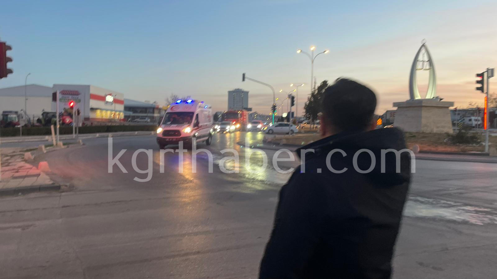 Karamanda Itfaiye Ile Otomobil Carpisti 1 Yarali9