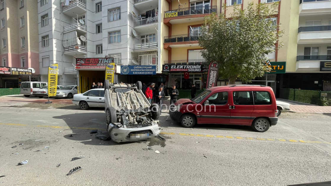 Karamanda Kazada Ortalik Savas Alanina Dondu 1 Yarali1