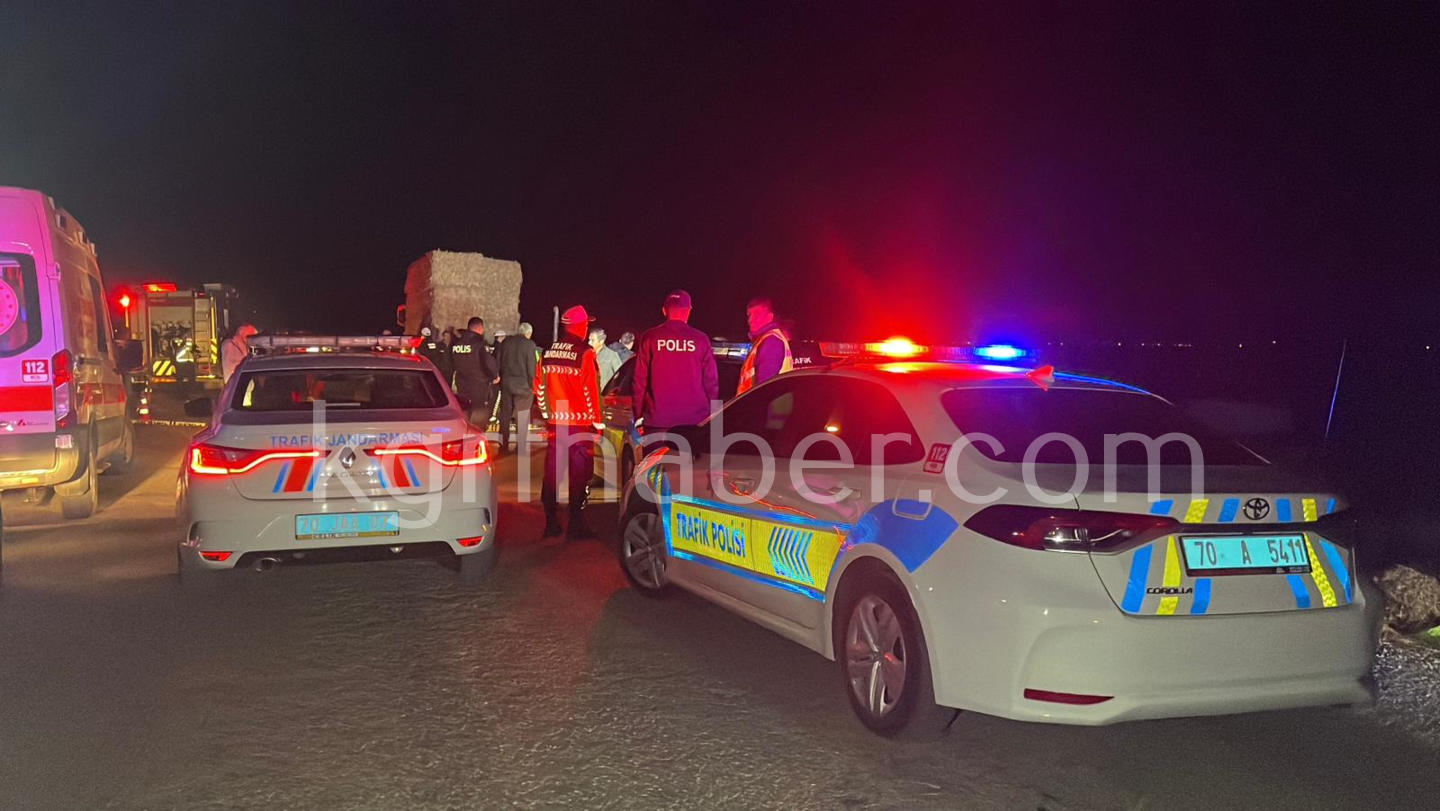 Karaman'da Otomobil Tırın Altına Girdi Karı Koca Öldü18