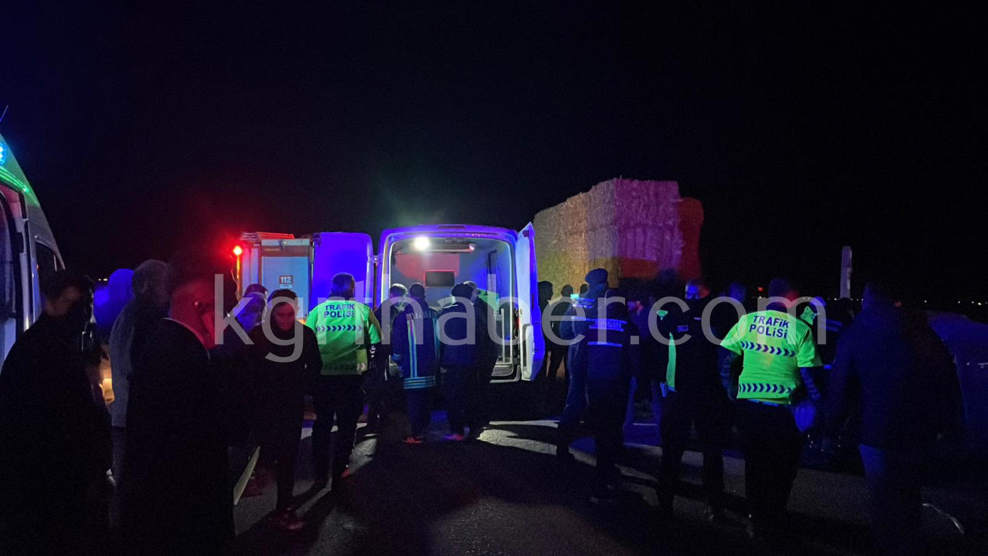 Karaman'da Otomobil Tırın Altına Girdi Karı Koca Öldü24