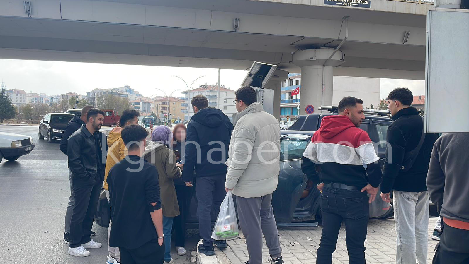 Karamanda Pikap Ile Otomobil Carpisti 1 Yarali1