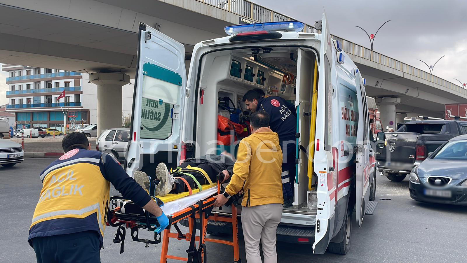 Karamanda Pikap Ile Otomobil Carpisti 1 Yarali12