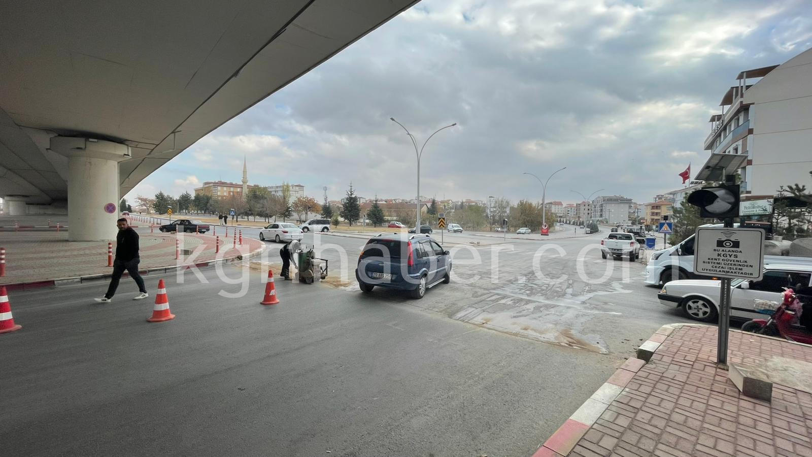 Karamanda Sik Sik Kaza Olan O Kavsak Icin Trafik Isigi Calismalari Basladi6