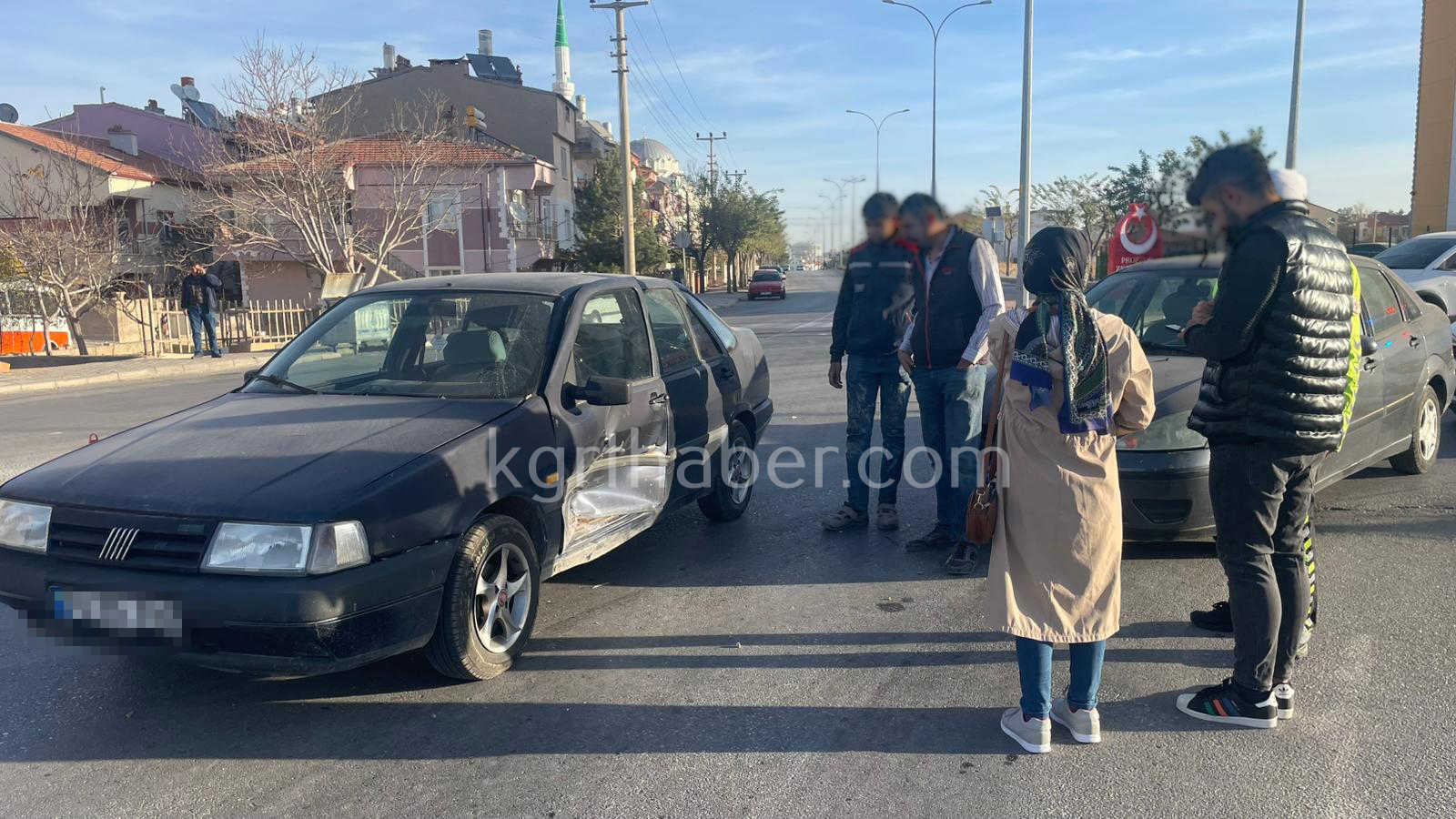 Karamanda Trafik Kazasi Kavsakta Carpistilar2-1