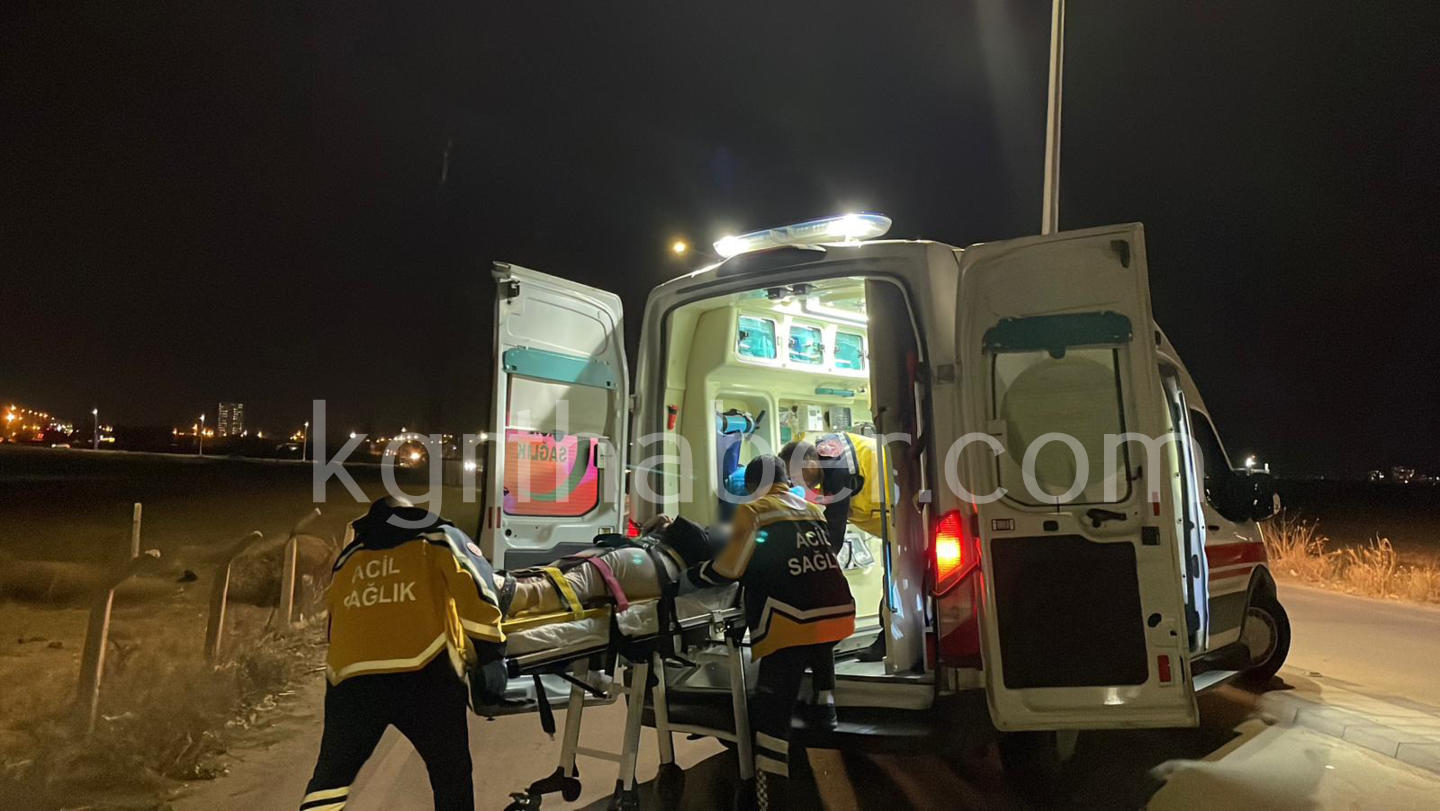 Karamandai Betona Carpan Otomobil Takla Atti 2 Yarali5