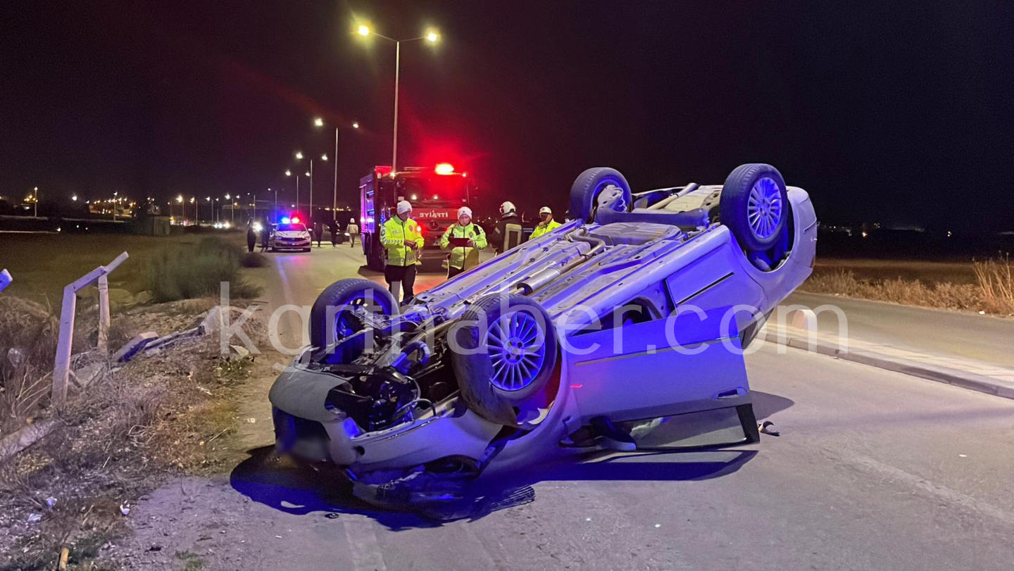 Karamandai Betona Carpan Otomobil Takla Atti 2 Yarali9