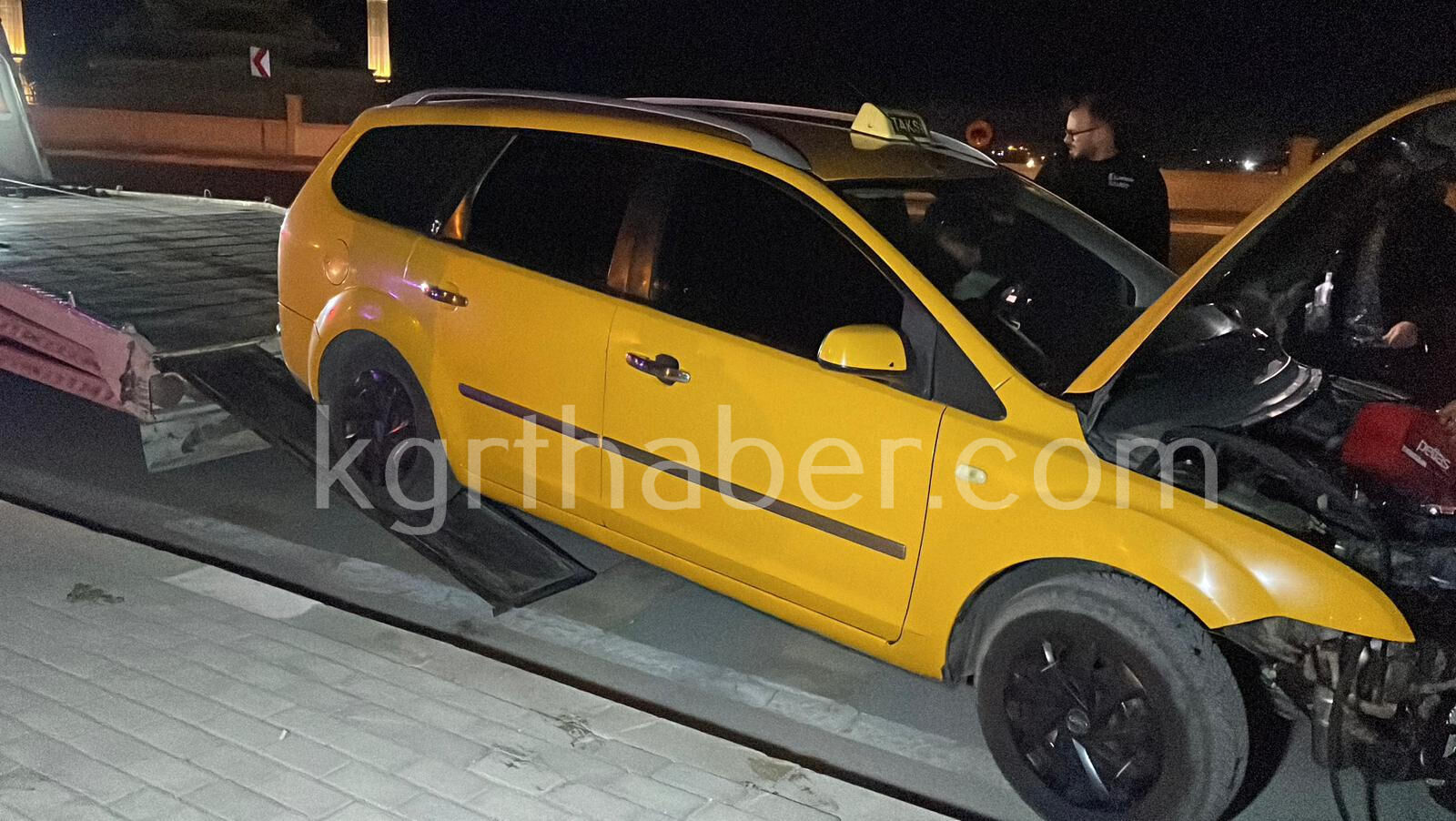 Kontrolden Cikan Ticari Taksi Aydinlatma Diregine Carpti11