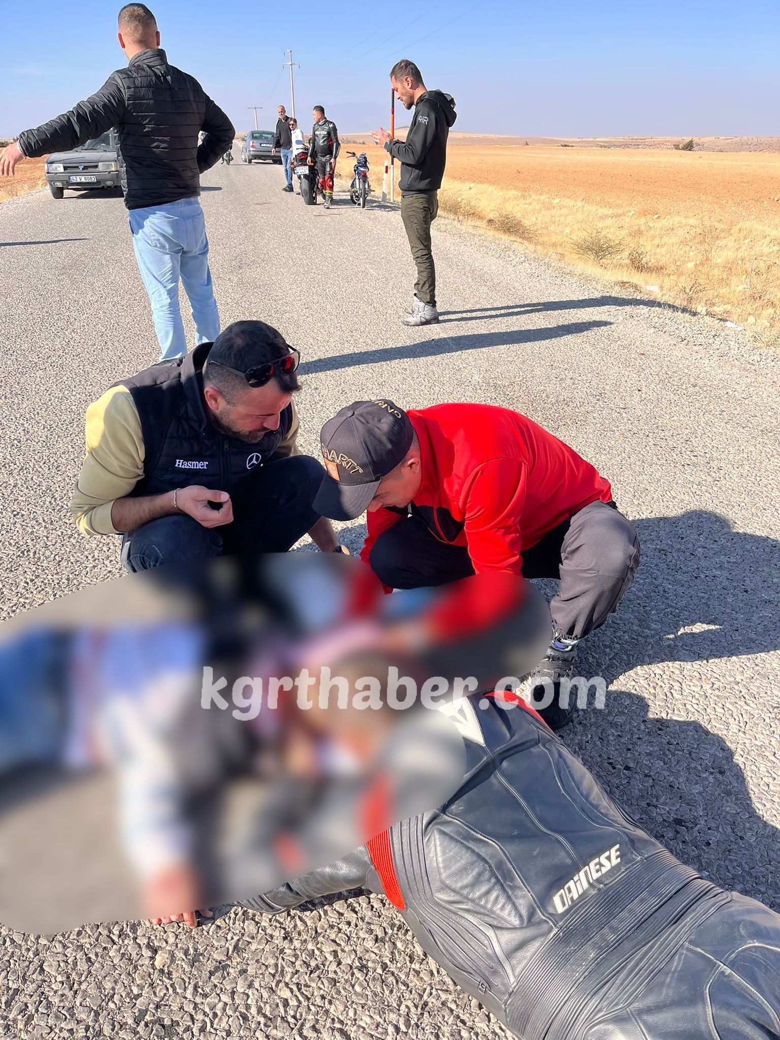 Koy Yolunda Motosiklet Kazasi 24 Yasindaki Genc Yarali (2)