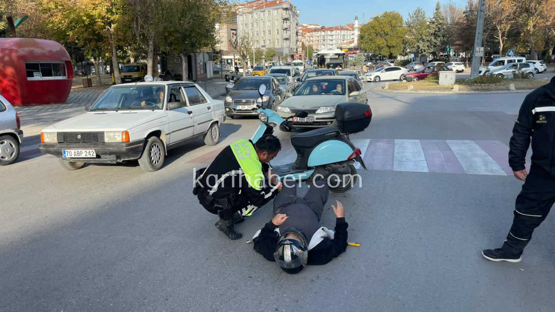 Trafik Polisi Yaralının Başından Bir An Olsun Ayrılmadı0
