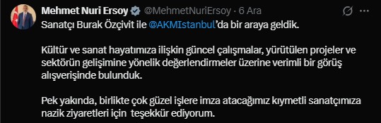 Burak Ozcivit Ve Bakan Ersoy Bir Araya Geldi1