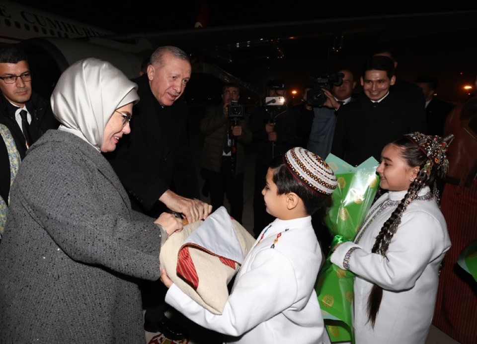 Cumhurbaskani Erdogan Turkmenistanda (1)