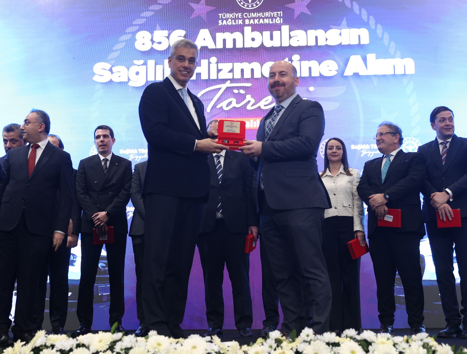 Karamana Tahsis Edilen Ambulanslarin Anahtarlari Saglik Bakani Tarafindan Teslim Edildi (4)