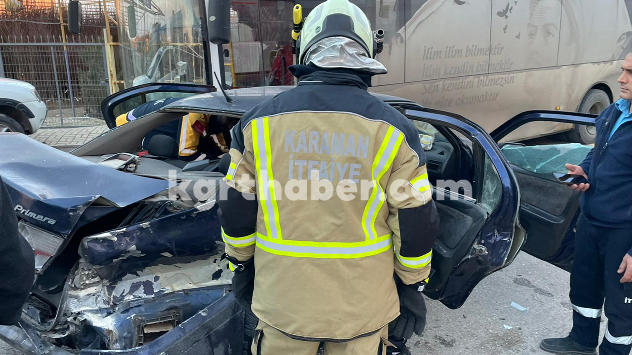 Karamanda Trafik Kazasi Yaralilar Var (4)