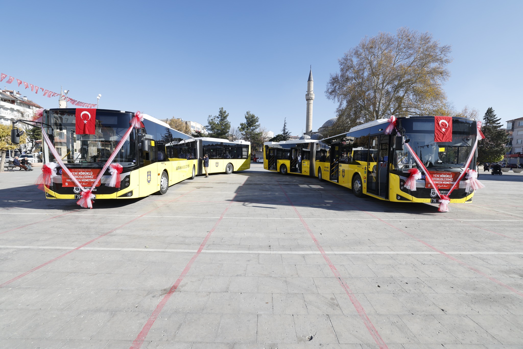 Karamanda Ulasimi Rahatlatacak Hamle 2 Adet Koruklu Otobus Hizmette (1)