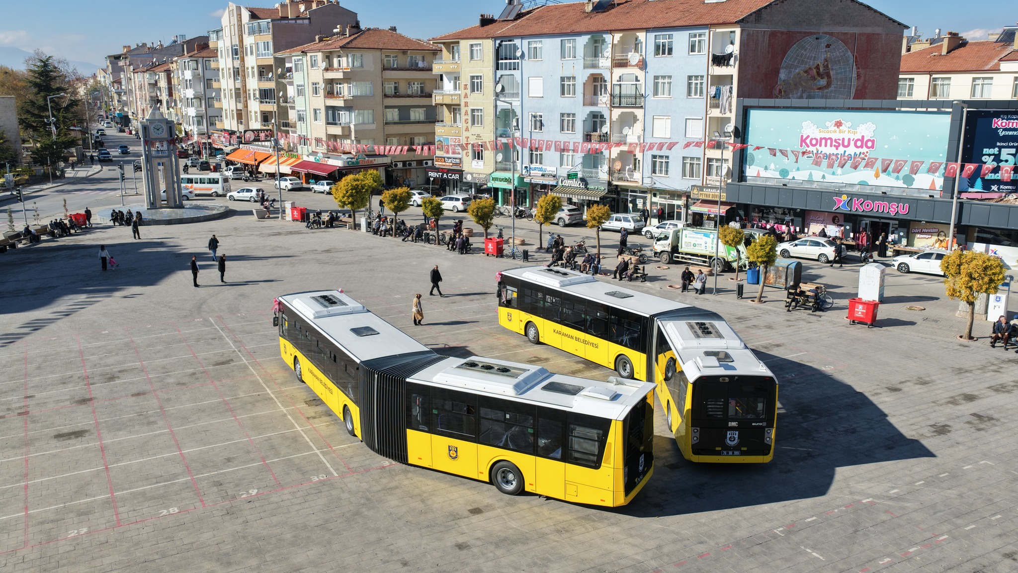 Karamanda Ulasimi Rahatlatacak Hamle 2 Adet Koruklu Otobus Hizmette (3)