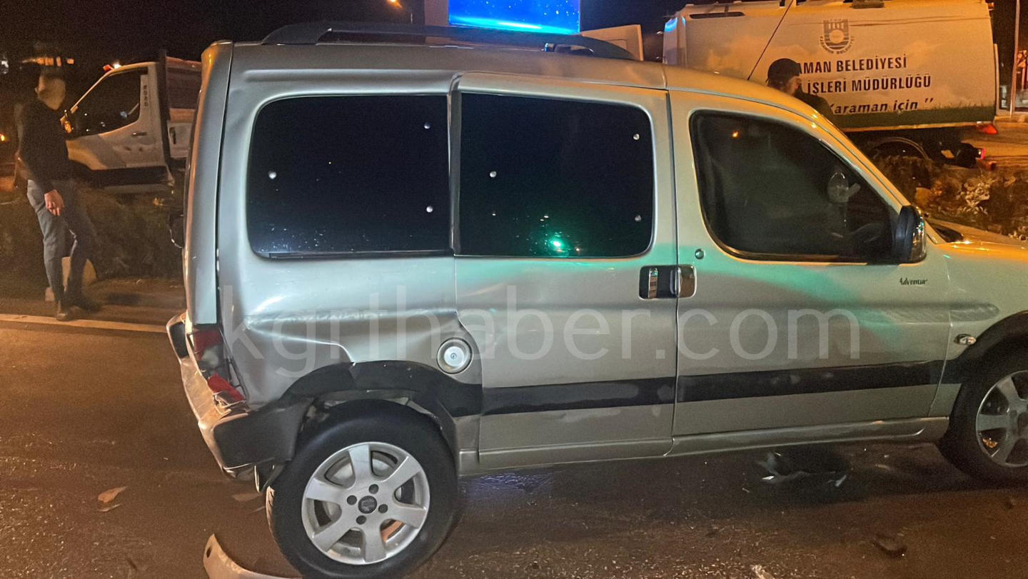 Karamanda Zincirleme Trafik Kazasi 2 Yarali7