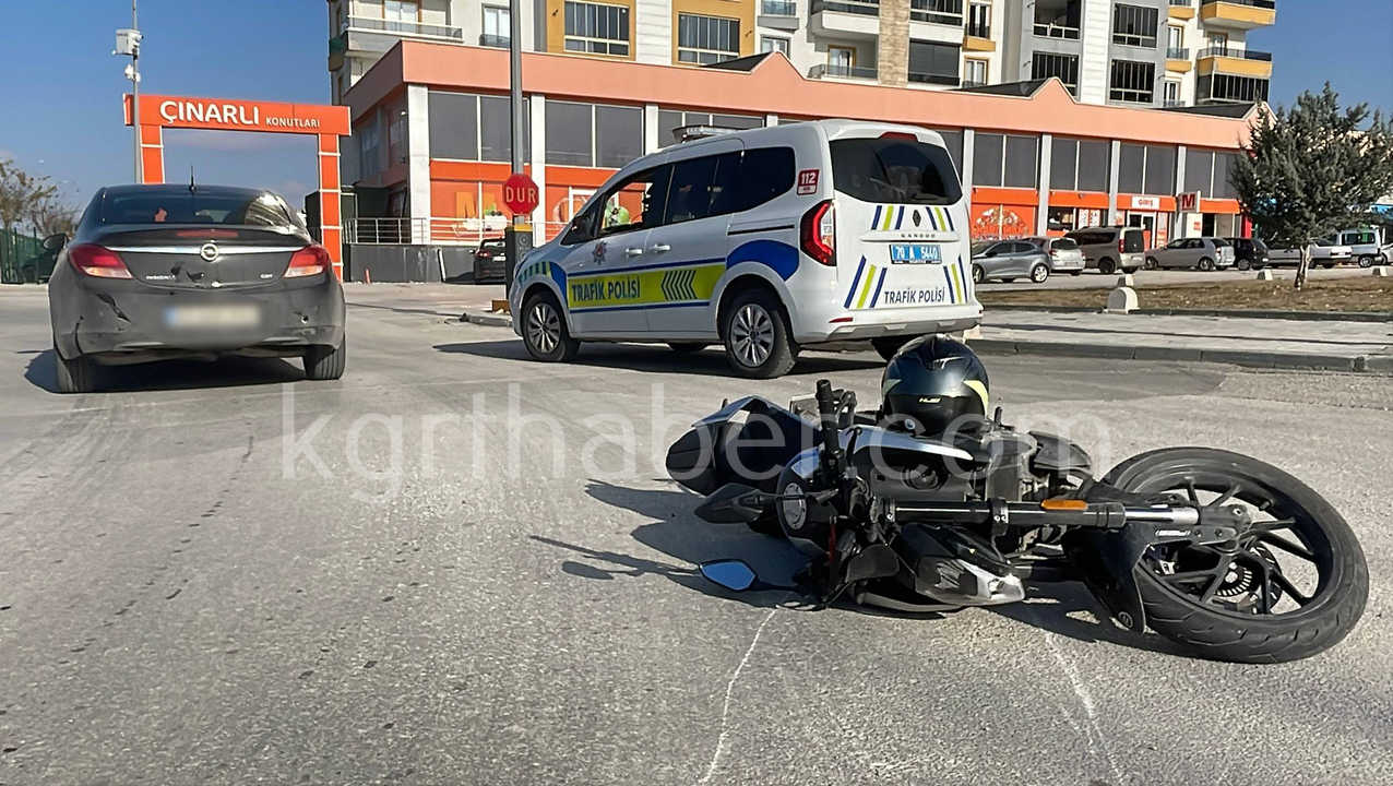 Otomobille Carpisan Motosikletli Yaralandi7