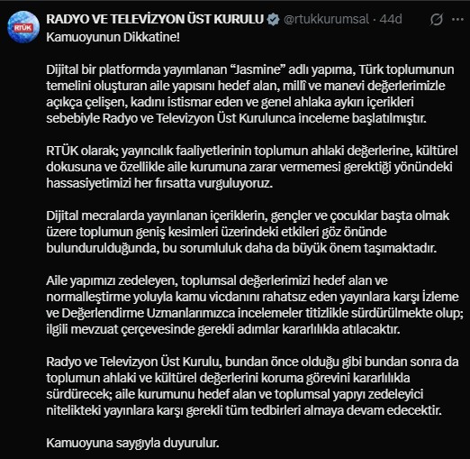 Rtuk Jasmine Dizisine Inceleme Baslatti (1)