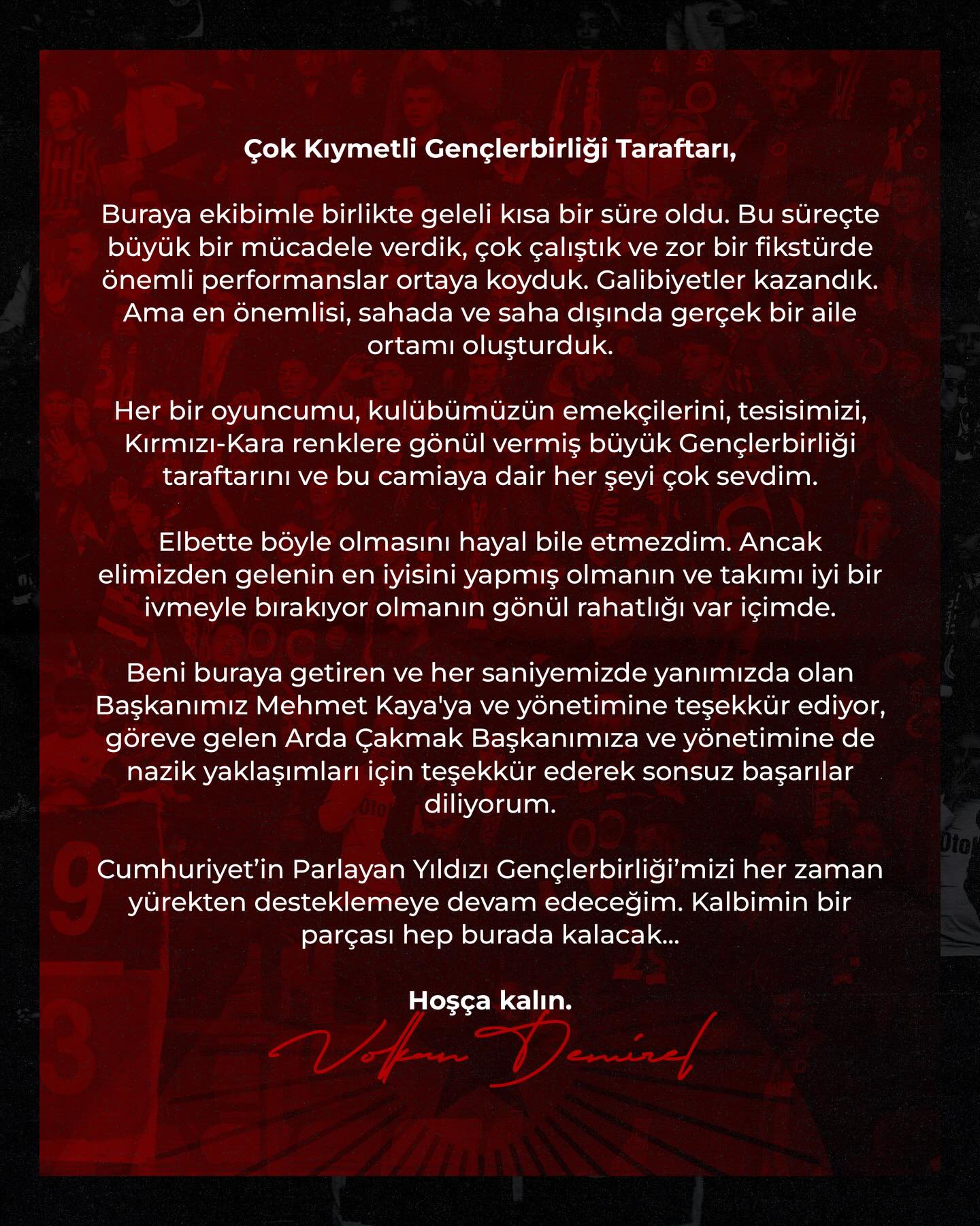 Volkan Demirel Genclerbirliginden Istifa Etti (4)