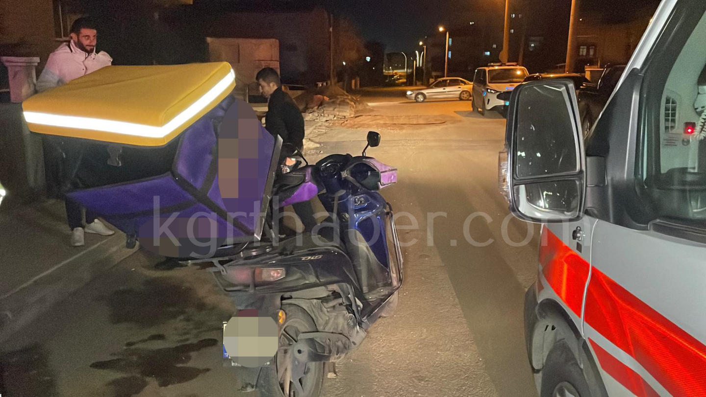 Yoldaki Cukur Kazaya Sebep Oldu Motokurye Yaralandi4