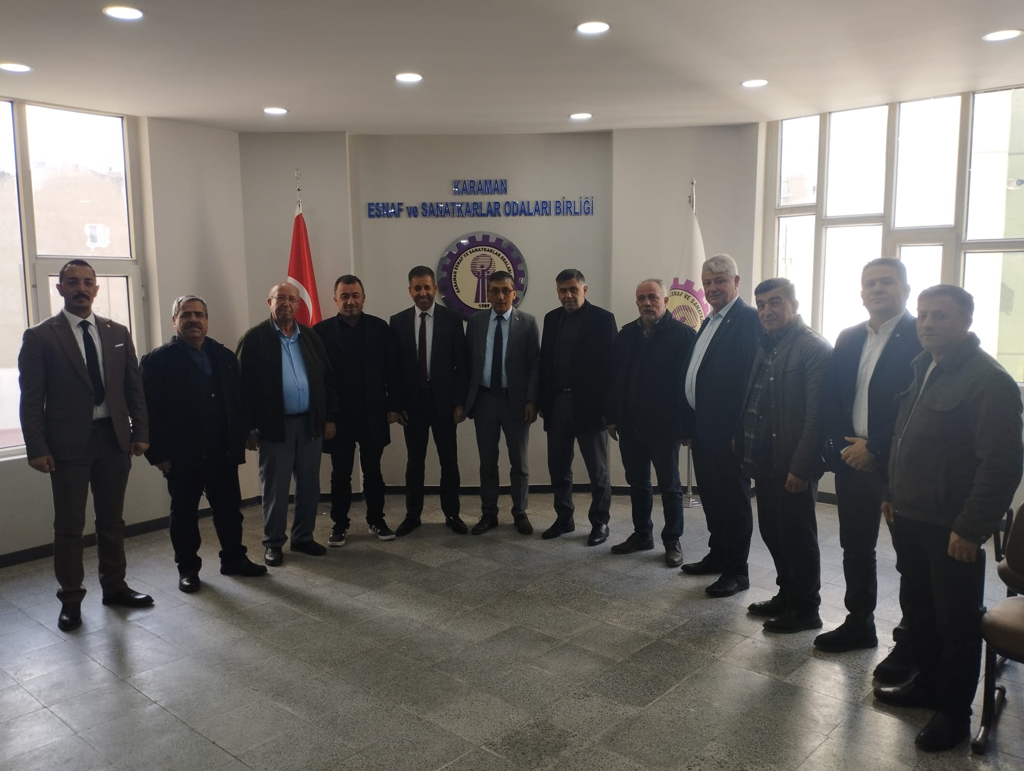 Karaman Ticaret Borsasindan Baskan Selahattin Pekogluna Ziyaret (1)