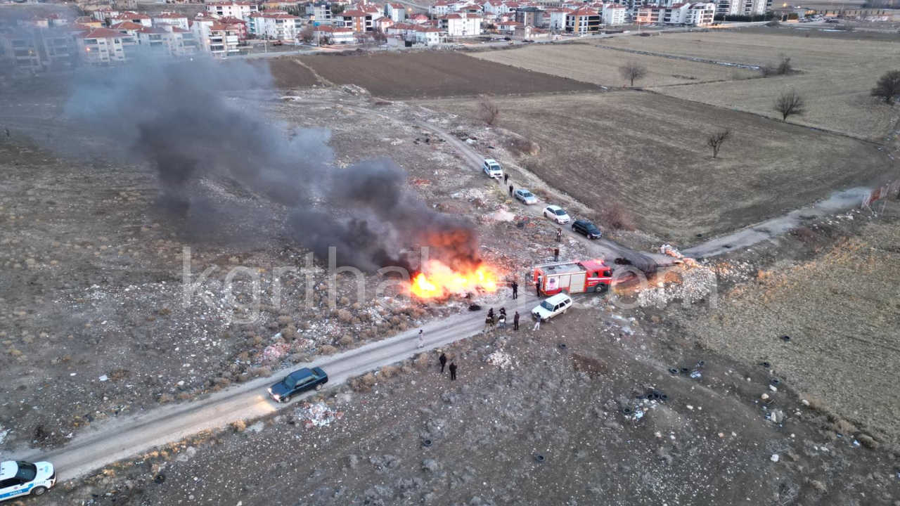 Karamanda Dumanlar Panik Yaratti Itfaiye Yangini Sondurdu5