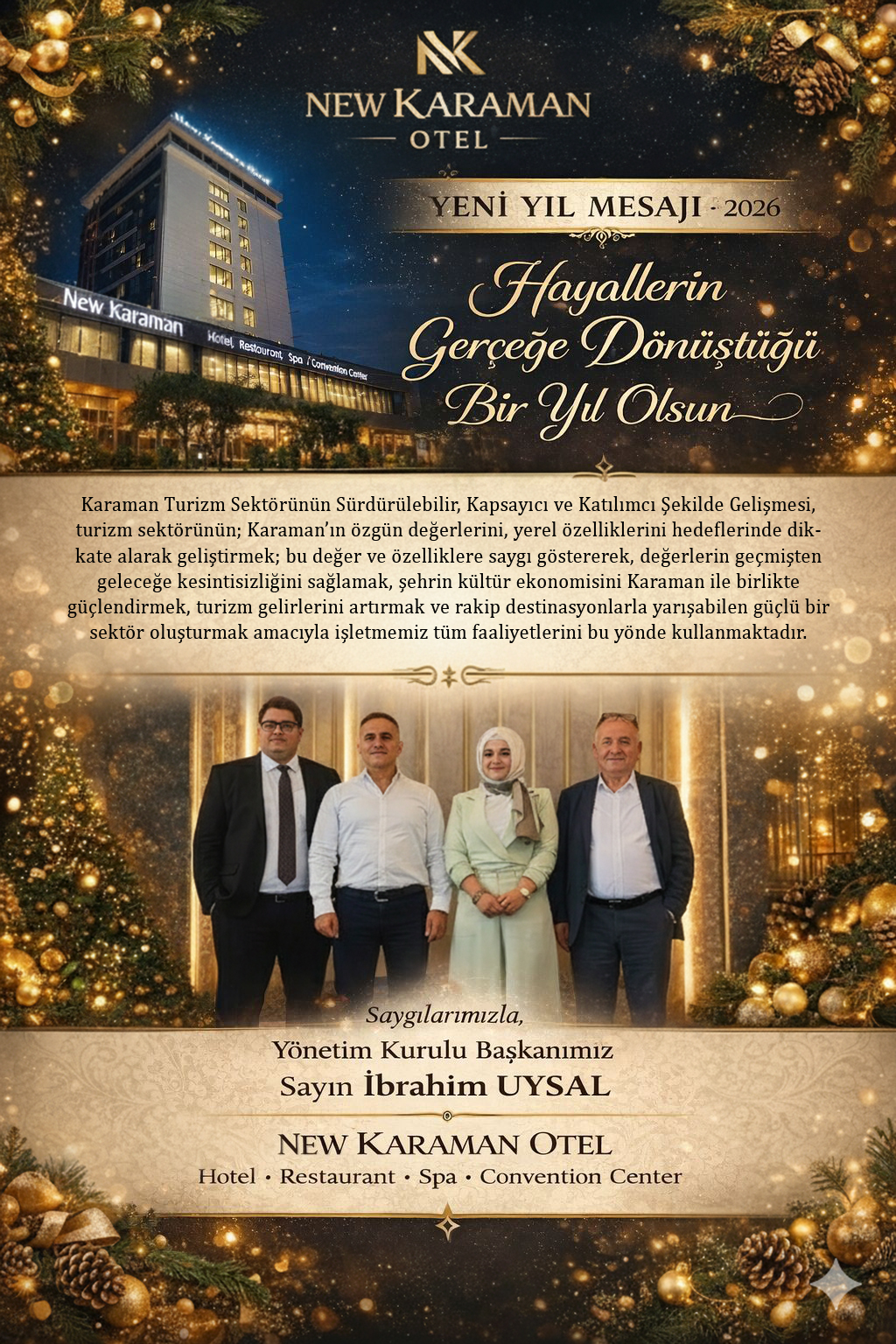 New Karaman Otelden Yeni Yil Mesaji Hayallerin Gercege Donustugu Bir Yil Temennisi (1)-1