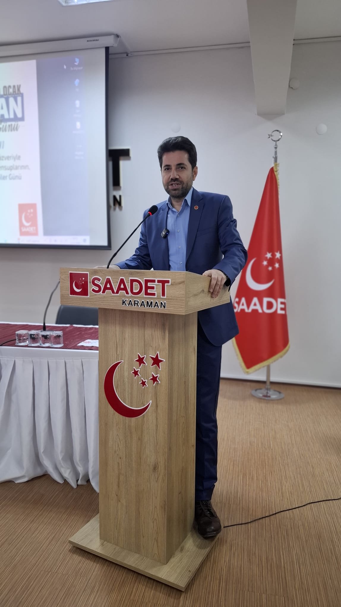 Saadet Partisi Karaman Il Baskani Rasit Aktas Basinla Bulustu (3)-1