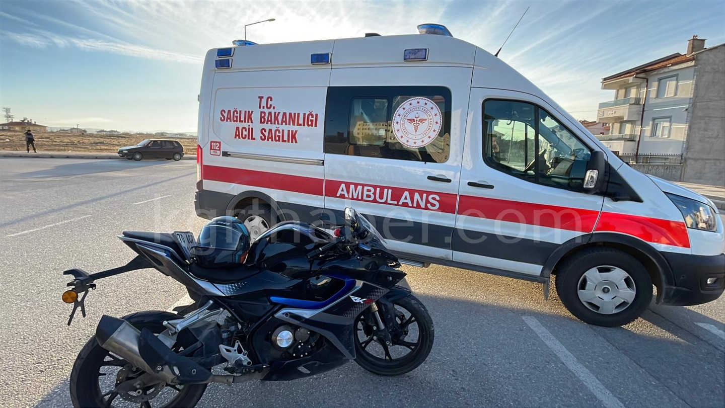 Ciple Motosikletin Carpistigi Kaza Ani Kamerada 1 Yarali1