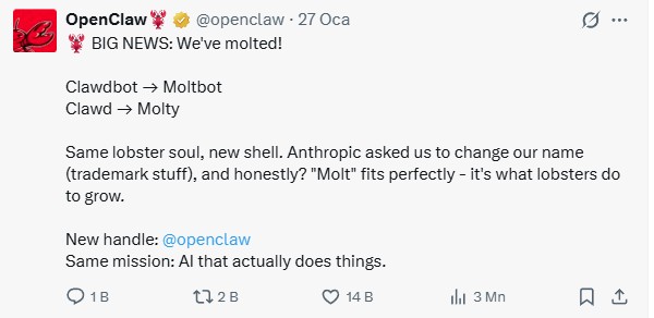 Clawdbot Yeni Ismine Kavustu O Artik Moltbot (2)