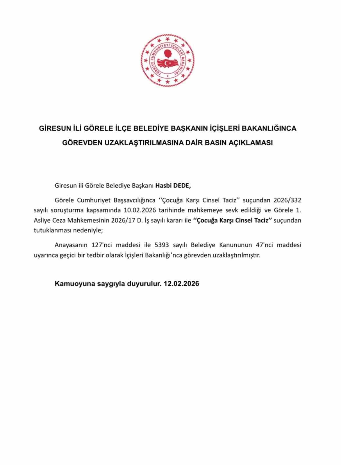 Hasbi Dede Hakkinda Tutuklama Karari (1)