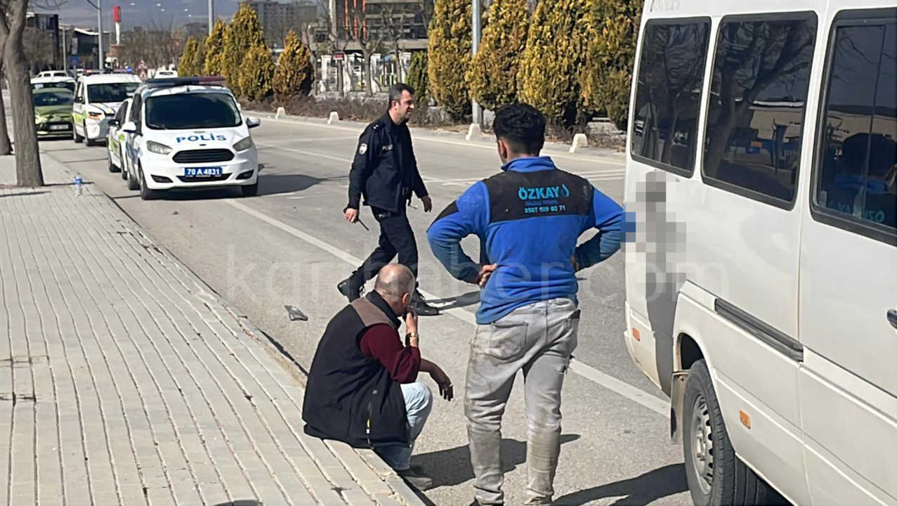 Karamanda Minibus Yayaya Carpti 1 Kisi Agir Yarali4