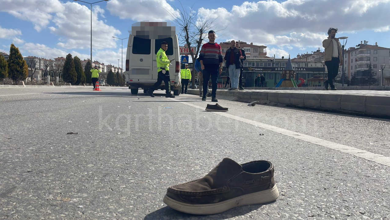 Karamanda Minibus Yayaya Carpti 1 Kisi Agir Yarali8