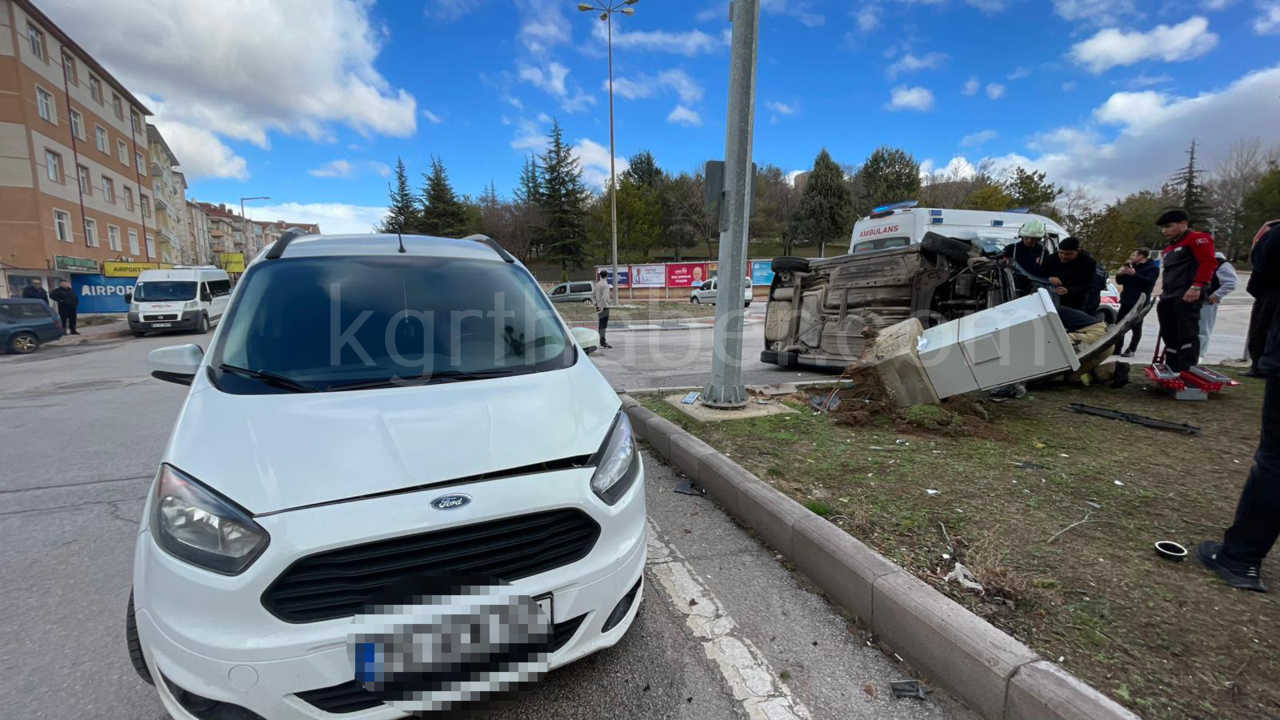 Karamanda Son Dakika Otomobil Takla Atti5